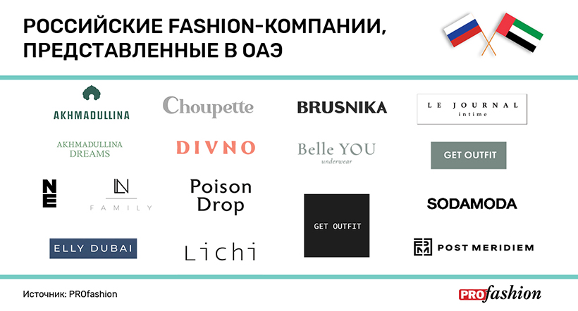 Российские fashion-компании, представленные в ОАЭ